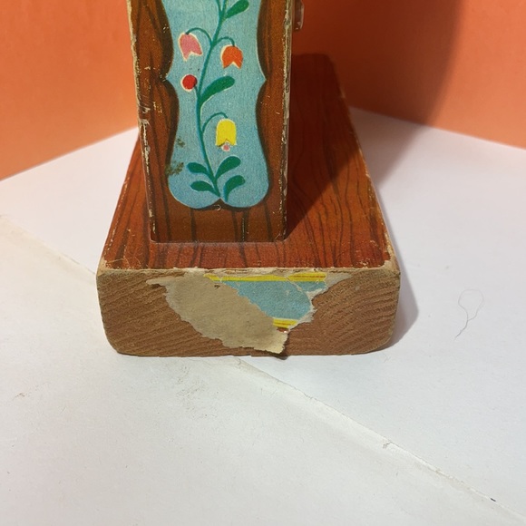Vintage 1962 Fisher Price Tick Tock Teaching Clock! Tested And Working well! - Picture 13 of 14